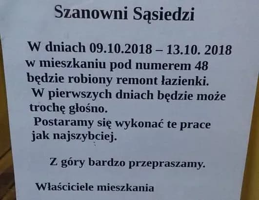 Do której można robić remont w bloku, aby nie przeszkadzać sąsiadom? Do której można robić remont w bloku, aby nie przeszkadzać sąsiadom?