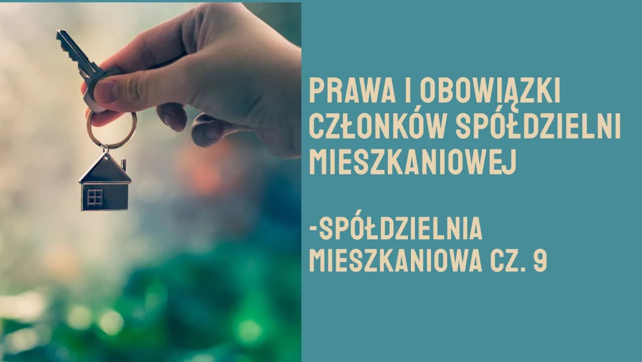 Jak działa spółdzielnia mieszkaniowa? Poznaj prawa i obowiązki członków Jak działa spółdzielnia mieszkaniowa? Poznaj prawa i obowiązki członków